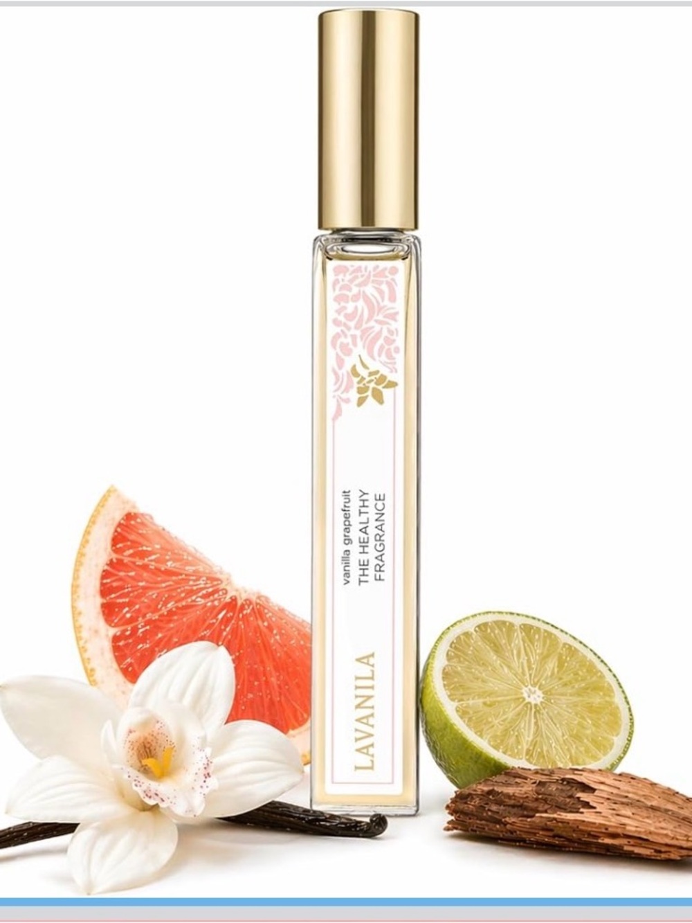 Vanilla Grapefruit Rollerball Perfume - Pink/Gold